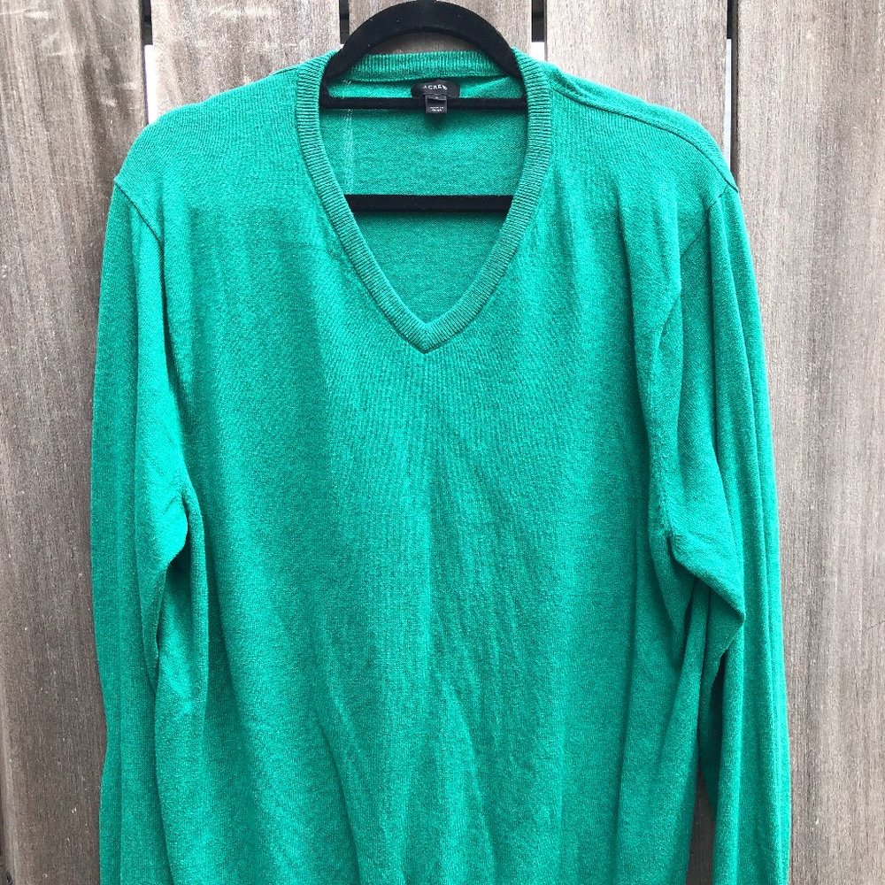 J.Crew V-neck Sweater Green